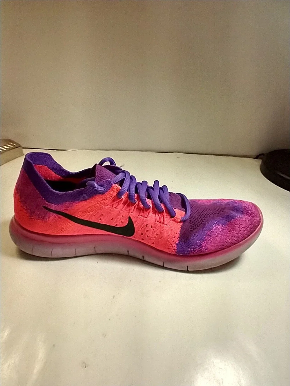 Nike Free RN Flyknit 2017 Running Shoes Women's sz 8.5 (880844-600).